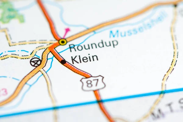 Klein Montana Eeuu Mapa — Foto de Stock