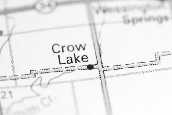 Crow Lake Dakota Del Sur Eeuu Mapa —  Fotos de Stock