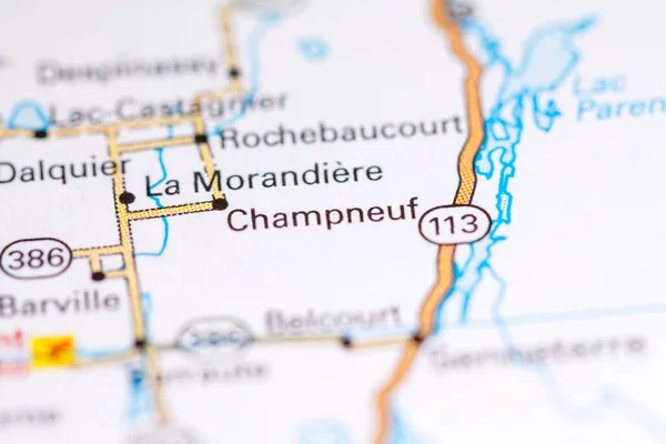 Champneuf Kanada Haritada — Stok fotoğraf
