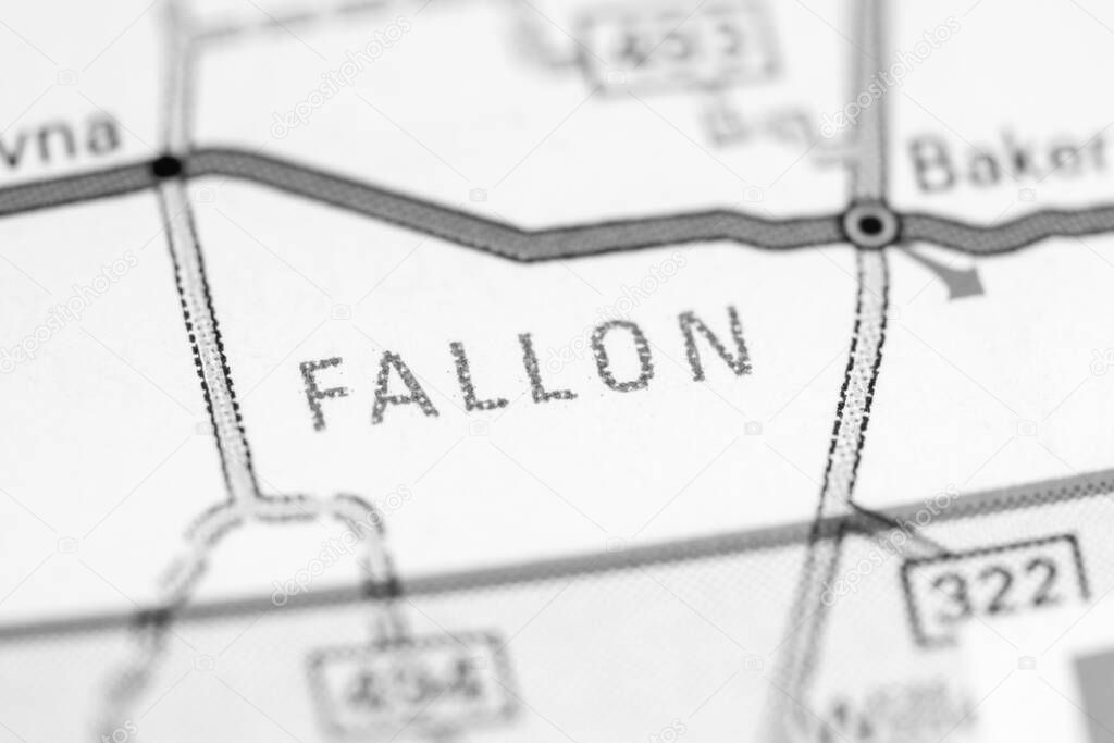 Fallon. Montana  on the map.