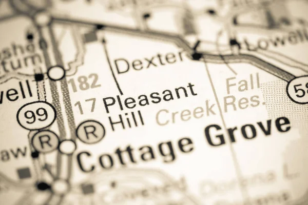 Pleasant Hill Oregon Usa Mapě — Stock fotografie