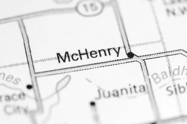 Mchenry North Dakota Usa Map — Stock Photo, Image