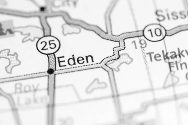 エデン サウスダコタ州 地図上のアメリカ — ストック写真