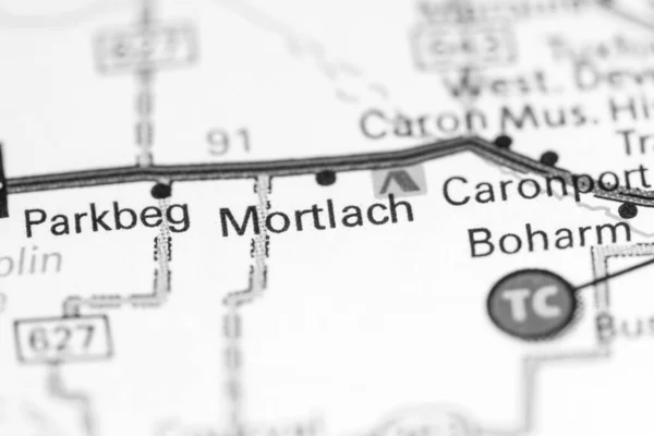 モルトラッハ 地図上のカナダ — ストック写真
