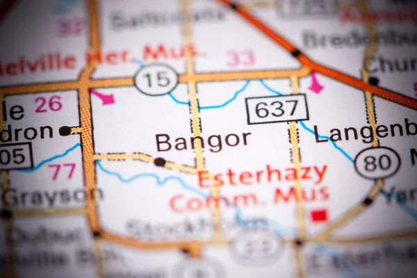 Bangor Canada Map — Stock Photo, Image