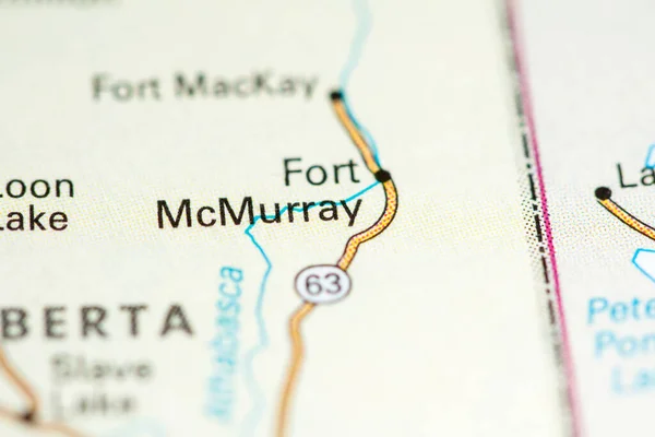 Fort Mcmurray Kanada Mapie — Zdjęcie stockowe