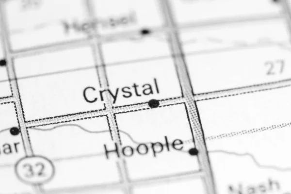 Cristal Dakota Del Norte Eeuu Mapa —  Fotos de Stock
