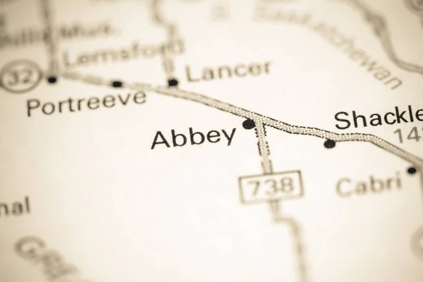 修道院 地図上のカナダ — ストック写真