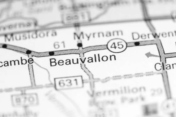 ビーバロンだ 地図上のカナダ — ストック写真