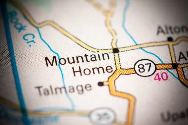 マウンテンホーム ユタ州 地図上のアメリカ — ストック写真
