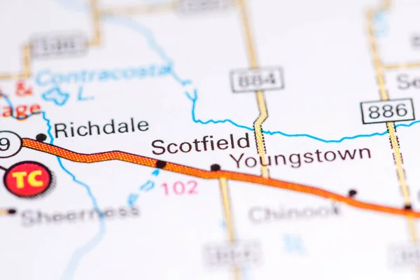 Scotfield Canadá Mapa —  Fotos de Stock