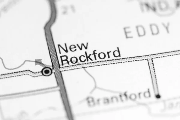 Nya Rockford Norra Dakota Usa Karta — Stockfoto