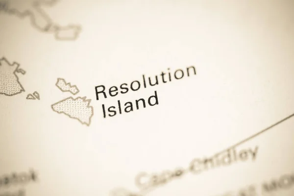 Isla Resolución Canadá Mapa — Foto de Stock