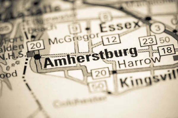 Amherstburg Canadá Mapa — Foto de Stock