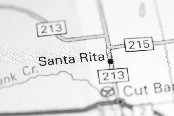 Santa Rita Montana Sobre Mapa — Fotografia de Stock