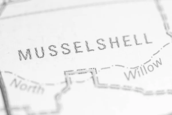 Μάσελσελ Μοντάνα Στο Χάρτη — Φωτογραφία Αρχείου