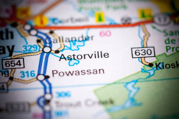 Astorville Canada Map — Stock Photo, Image