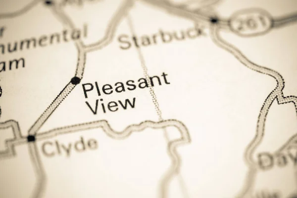 快適な眺め 地図上のワシントン州 — ストック写真