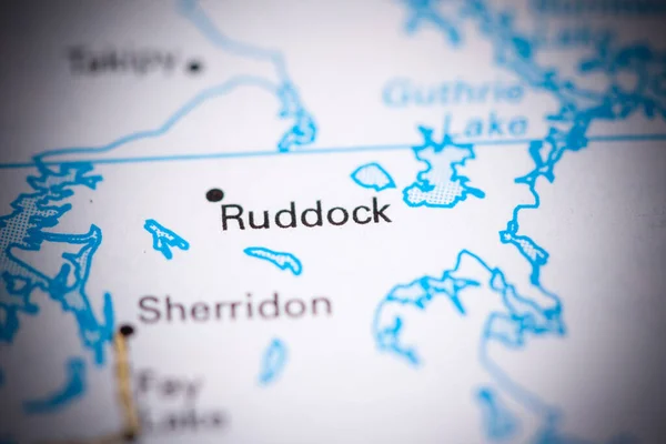 鲁道克地图上的加拿大 — 图库照片