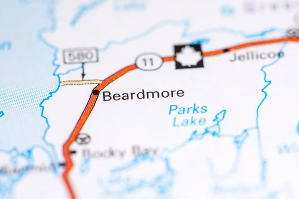 Beardmore. Canada on a map.