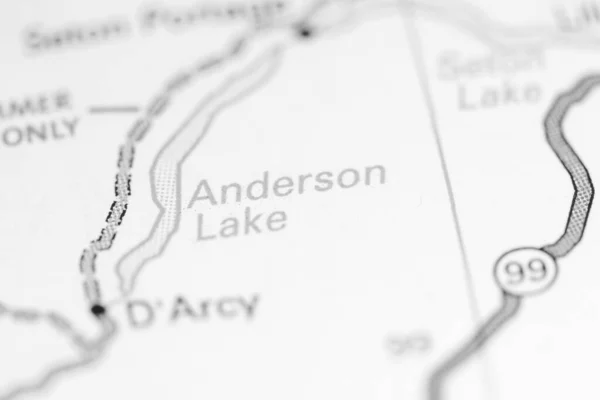 Anderson Lake Kanada Karta — Stockfoto