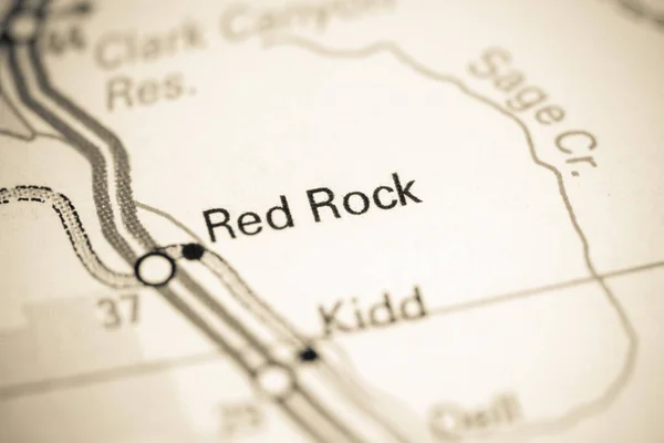 Red Rock Montana Mapa —  Fotos de Stock