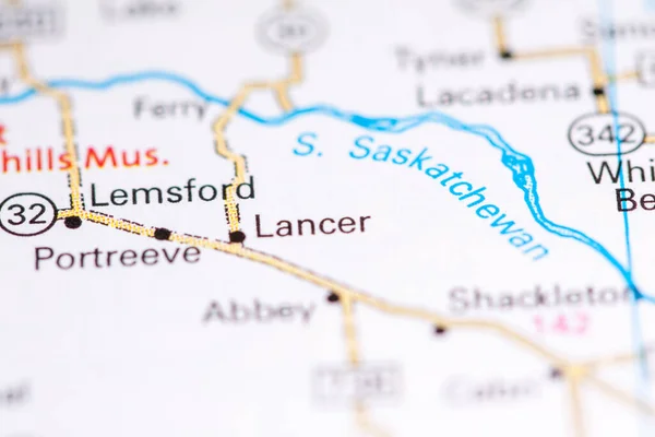 Lancer Canada Map — Stock Photo, Image