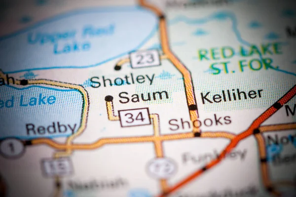 Saum. Canada on a map.