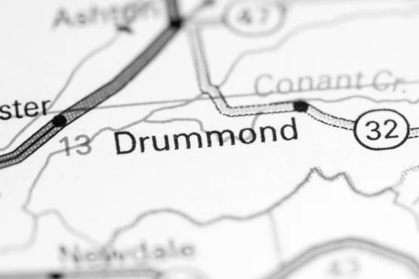 Ντράμοντ Αϊντάχο Ηπα Ένα Χάρτη — Φωτογραφία Αρχείου