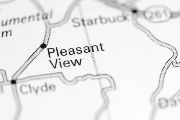 快適な眺め 地図上のワシントン州 — ストック写真