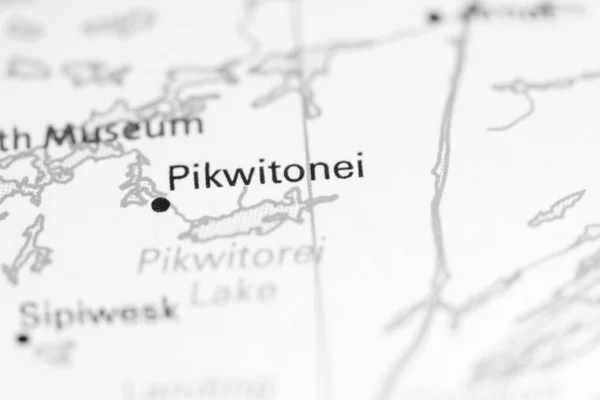 Pikwitonei Kanada Mapě — Stock fotografie