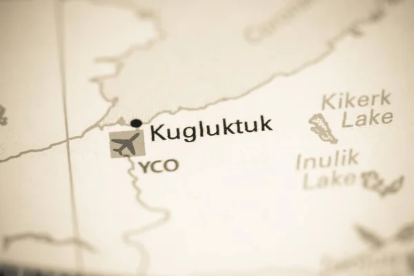 Kugluktuk Canadá Mapa — Foto de Stock