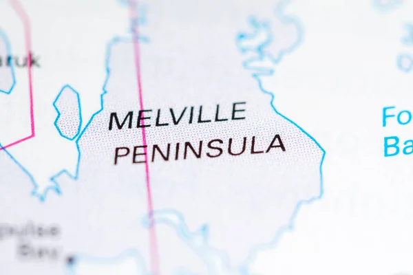 Penisola Melville Canada Una Mappa — Foto Stock