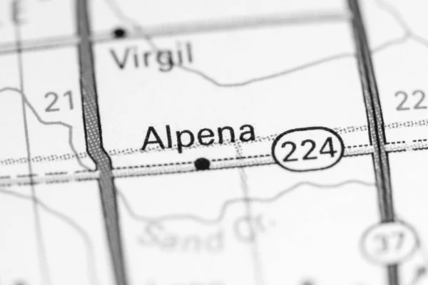 Alpena Jižní Dakota Usa Mapě — Stock fotografie
