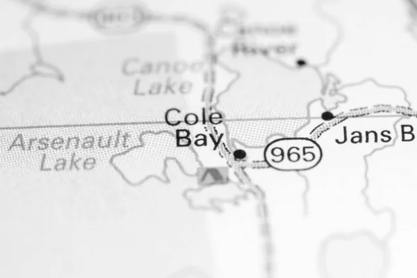 Cole Bay. Canada on a map.