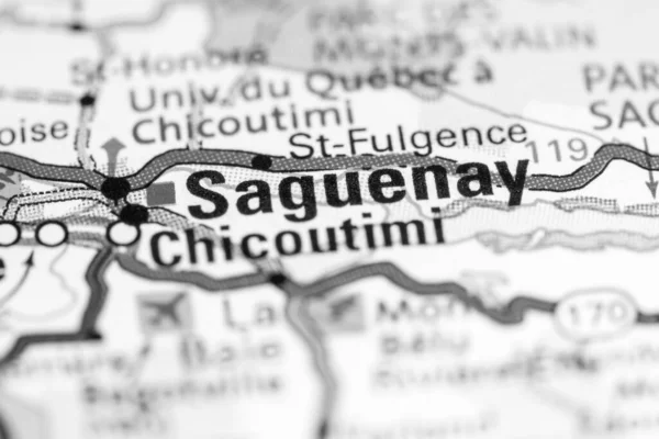 Saguenay Canada Map — Stock Photo, Image