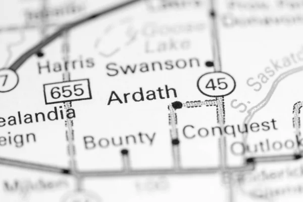 Αρντάθ Καναδάς Χάρτη — Φωτογραφία Αρχείου