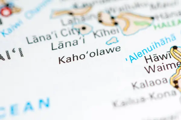Kaho Olawe Usa Map — Stock Photo, Image