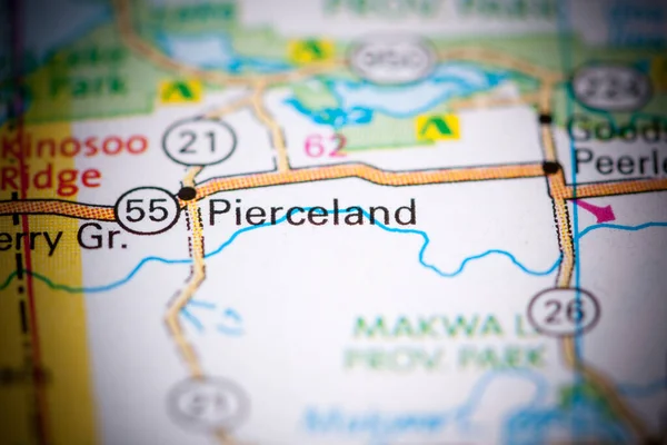 Pierceland. Canada on a map.