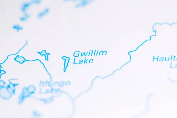 Gwillim Lake. Canada on a map.
