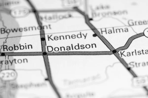 Ντόναλντσον Καναδάς Χάρτη — Φωτογραφία Αρχείου