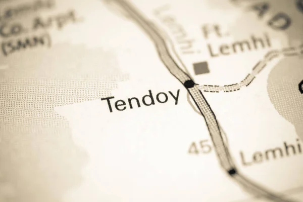 Tendoy Idaho Stati Uniti Una Mappa — Foto Stock