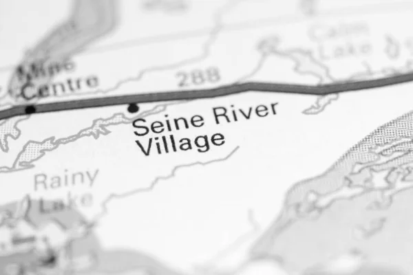 Seine River Village Kanada Karta — Stockfoto