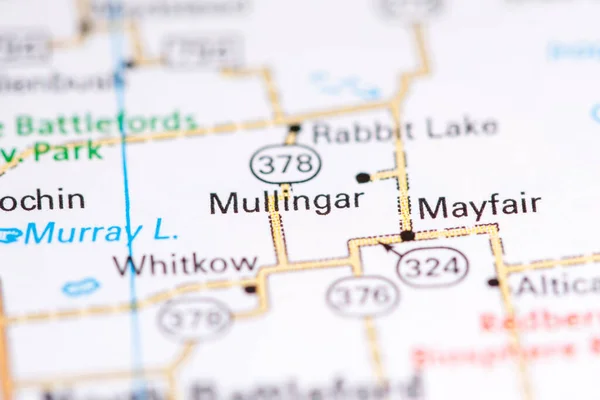 Mullingar. Canada on a map.