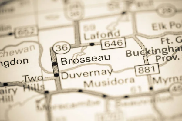 Brosseau Canada Map — Stock Photo, Image