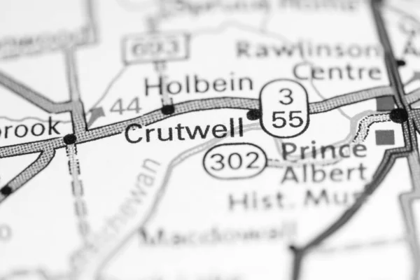 クルートウェル 地図上のカナダ — ストック写真