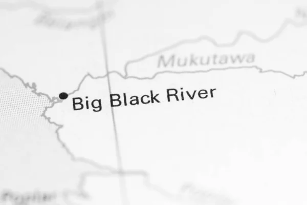 Big Black River. Canada on a map.