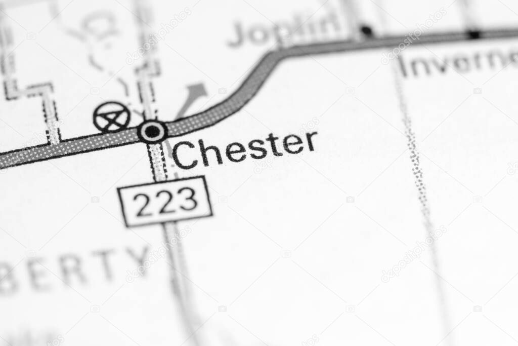 Chester. Montana on the map.