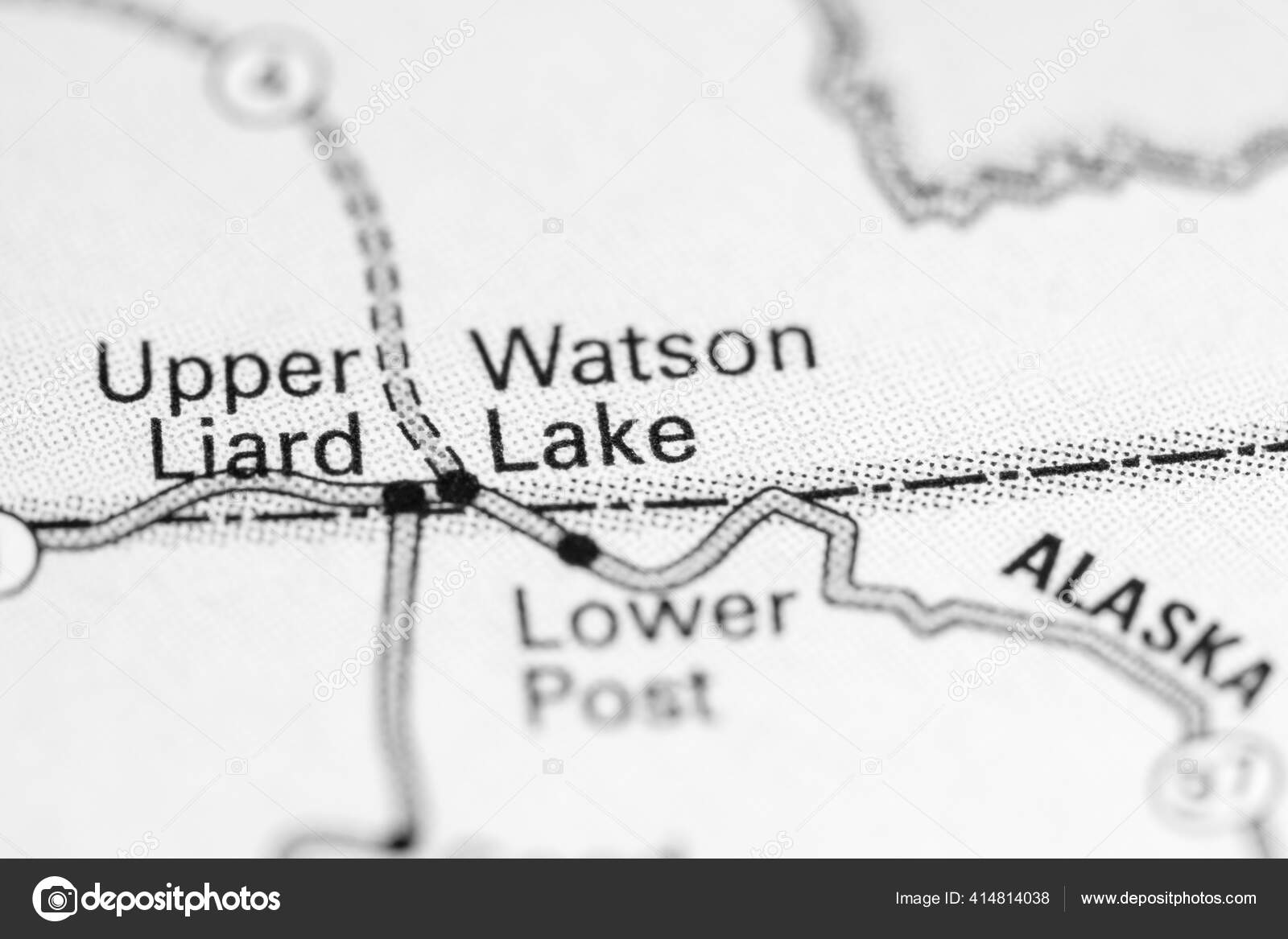 Watson Lake Canada Map — Stock Photo © aliceinwonderland2020 414814038