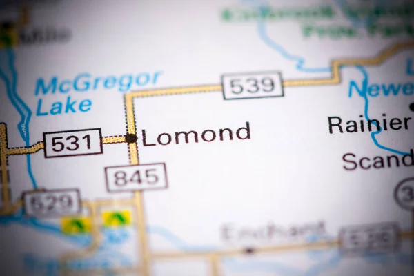 Lomond Canadá Mapa —  Fotos de Stock